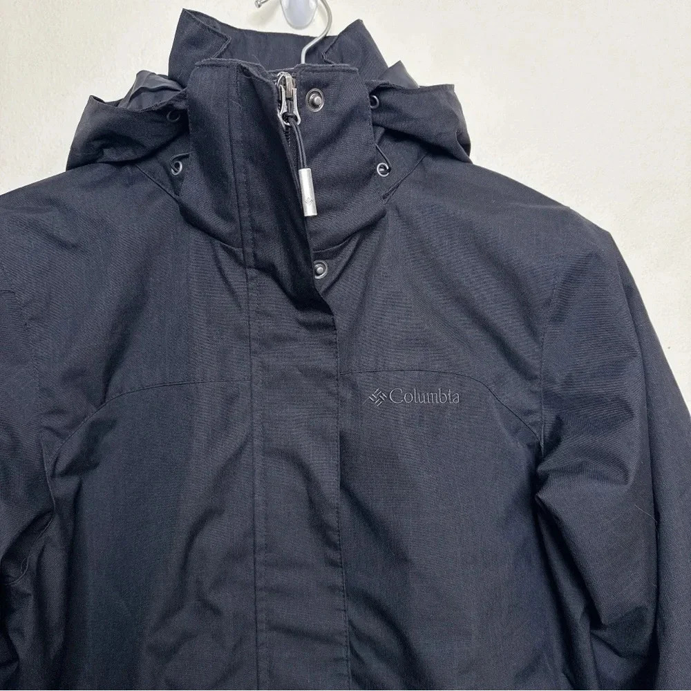 Columbia Womens Xsmall 3-In-1 Hooded Soft Shell Jacket In Black - Picture 6 of 16